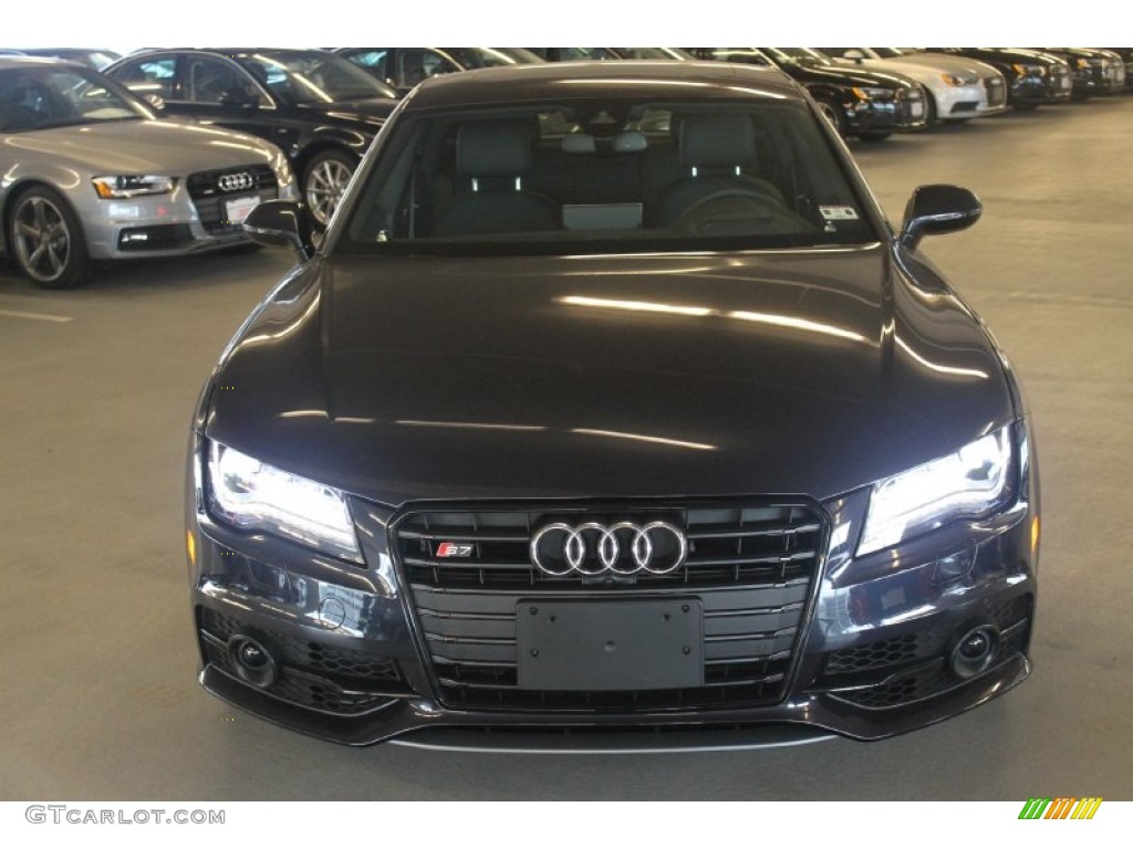 2015 S7 4.0 TFSI quattro - Moonlight Blue Metallic / Black Perforated Valcona photo #2