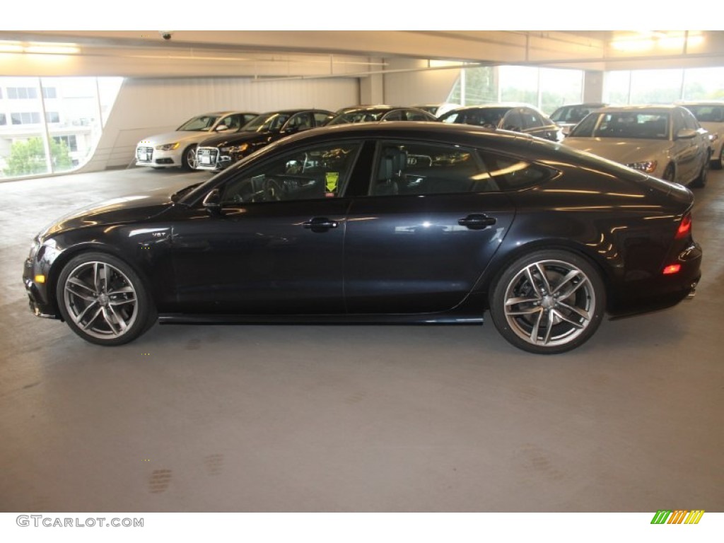 2015 S7 4.0 TFSI quattro - Moonlight Blue Metallic / Black Perforated Valcona photo #5