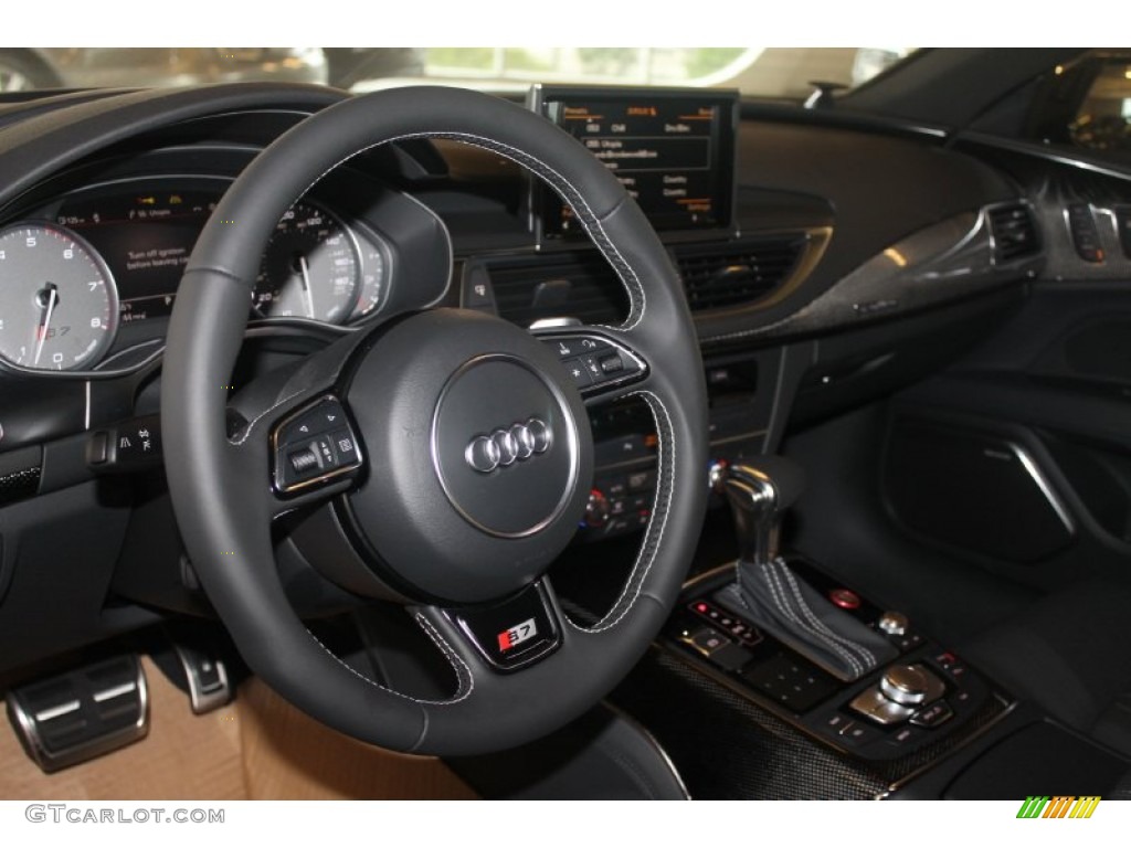 2015 S7 4.0 TFSI quattro - Moonlight Blue Metallic / Black Perforated Valcona photo #12