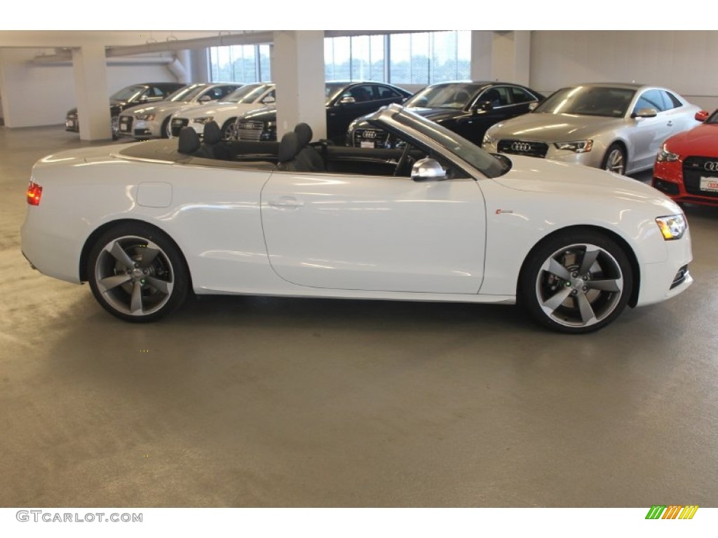 Glacier White Metallic 2015 Audi S5 3.0T Premium Plus quattro Cabriolet Exterior Photo #98911417
