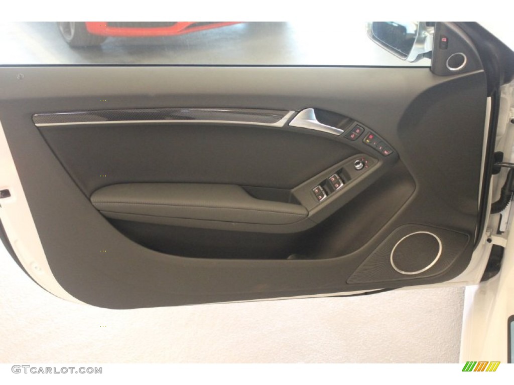 2015 Audi S5 3.0T Premium Plus quattro Cabriolet Black Door Panel Photo #98911655