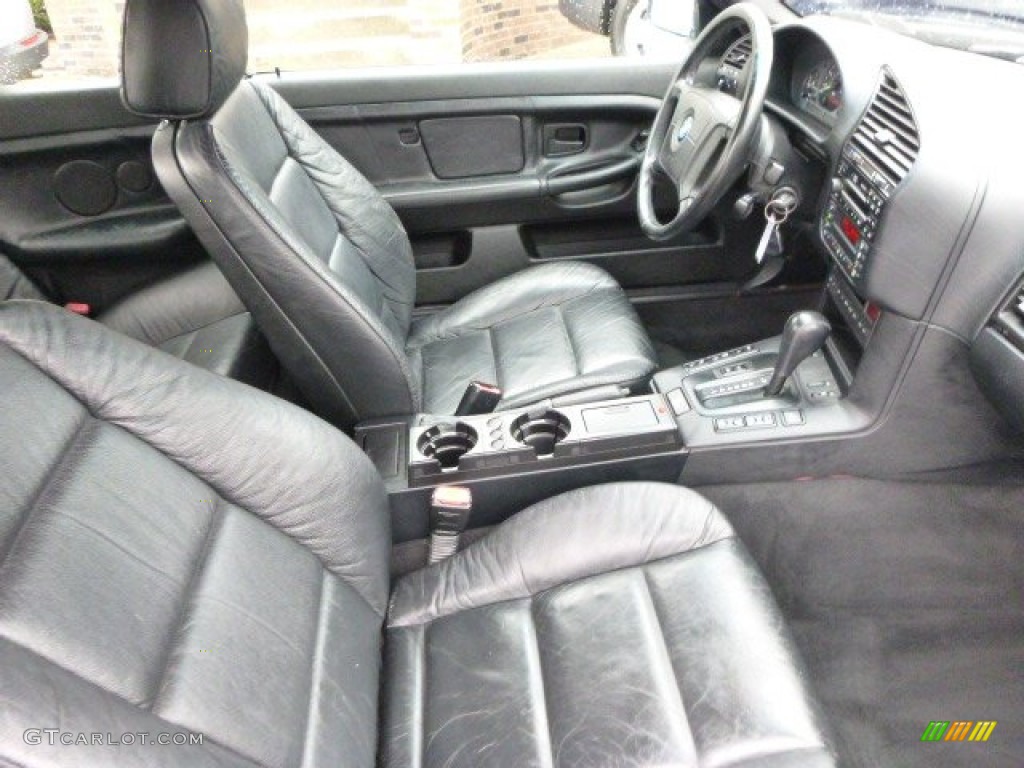 Black Interior 1998 BMW 3 Series 323i Convertible Photo #98913169