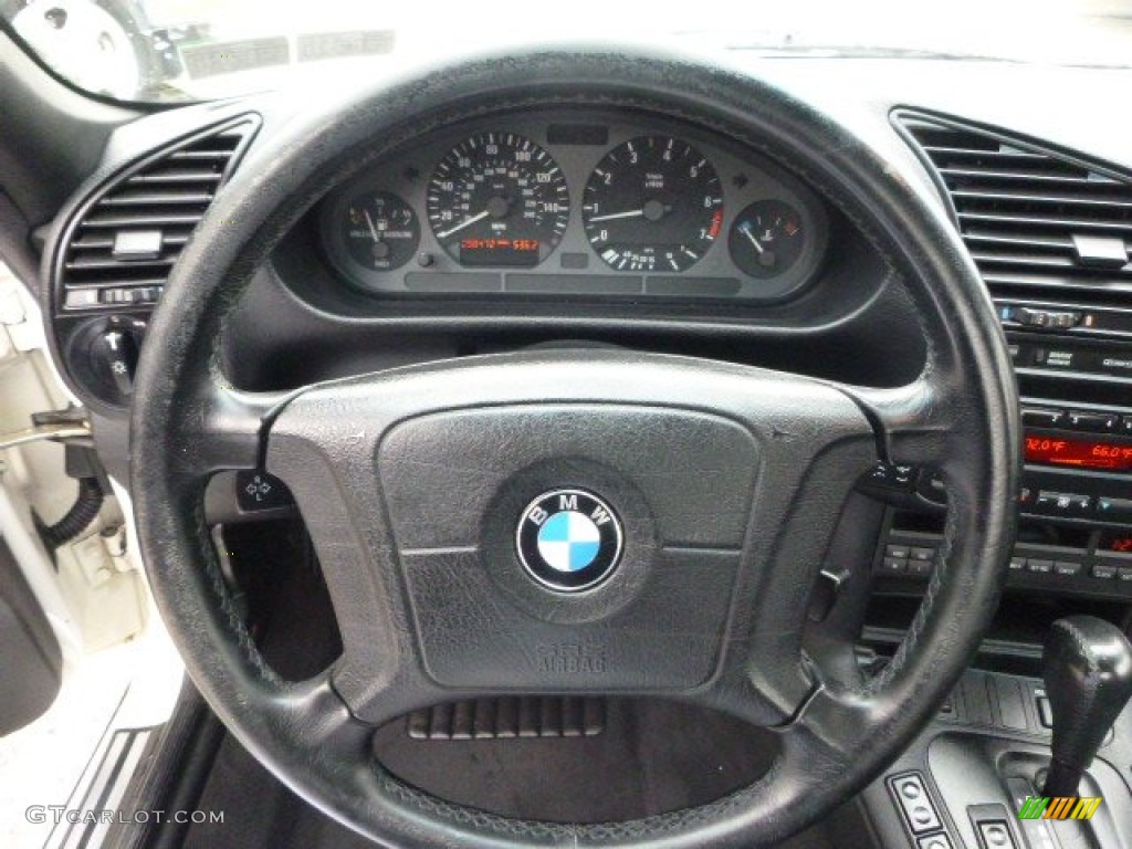 1998 BMW 3 Series 323i Convertible Black Steering Wheel Photo #98913346