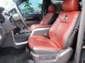 Limited Unique Red Leather Front Seat Photo for 2013 Ford F150 #98914399