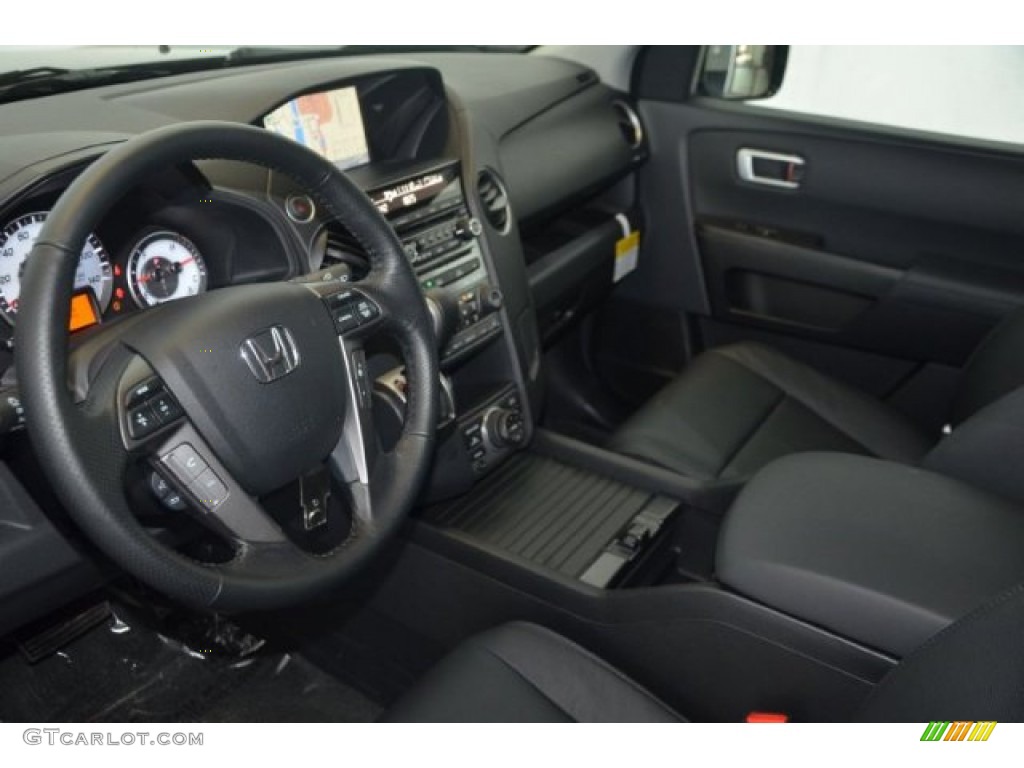 Black Interior 2015 Honda Pilot Touring Photo #98919001