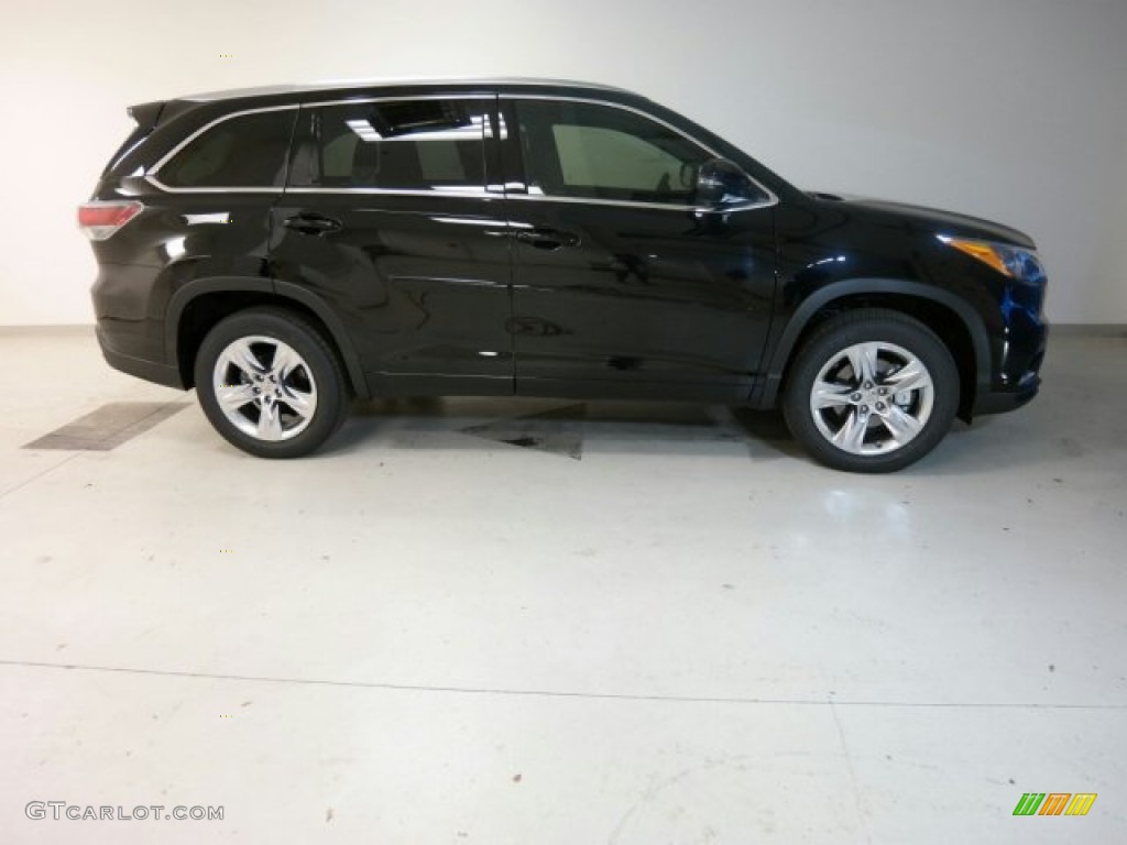 2015 Highlander Limited - Attitude Black Metallic / Black photo #1