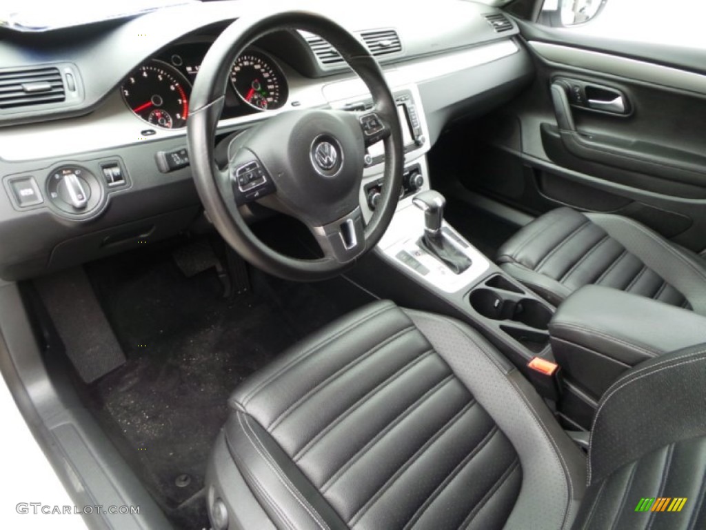 Black Interior 2010 Volkswagen CC Sport Photo #98920765