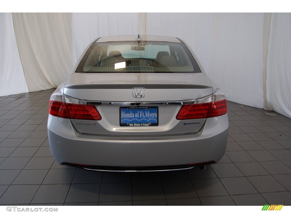 2015 Accord Hybrid EX-L Sedan - Alabaster Silver Metallic / Ivory photo #8