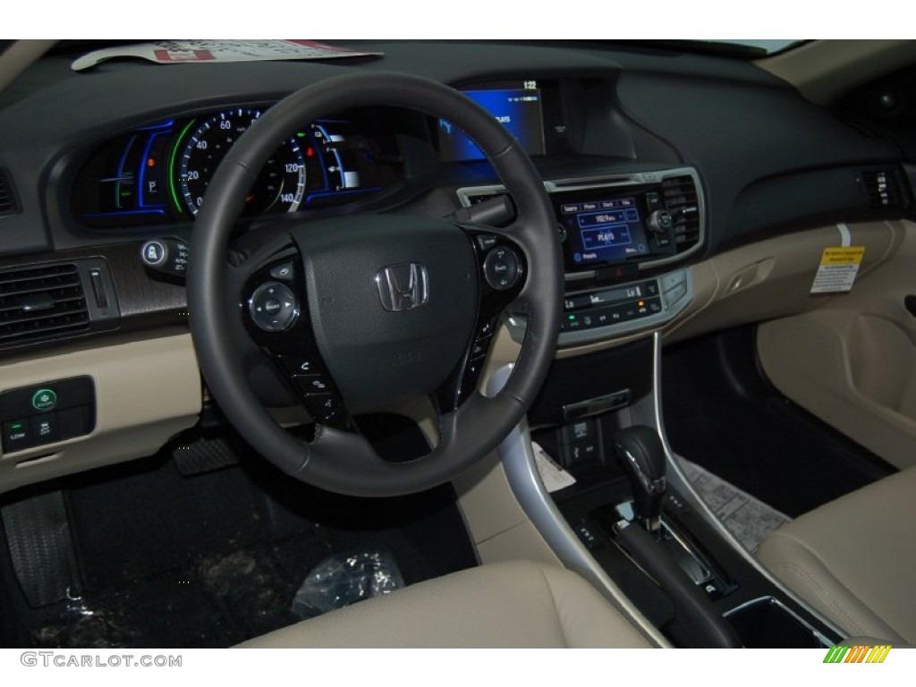 2015 Accord Hybrid EX-L Sedan - Alabaster Silver Metallic / Ivory photo #12