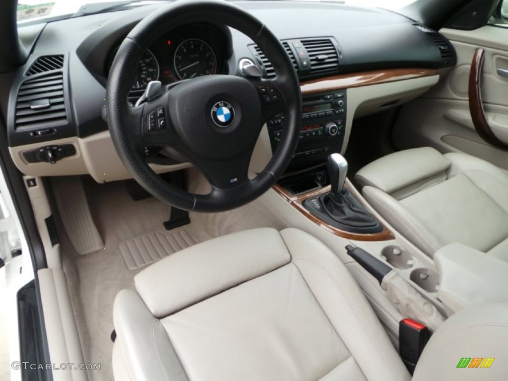 Savanna Beige Interior 2008 BMW 1 Series 135i Convertible Photo #98921515