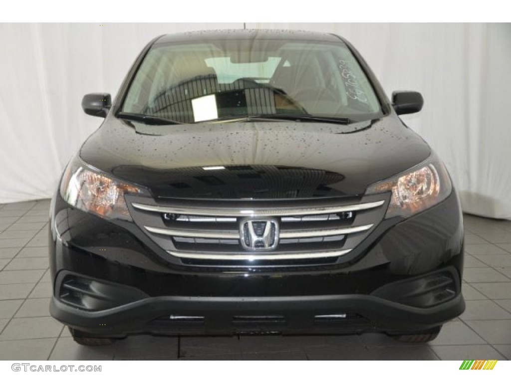 2014 CR-V LX - Crystal Black Pearl / Black photo #2