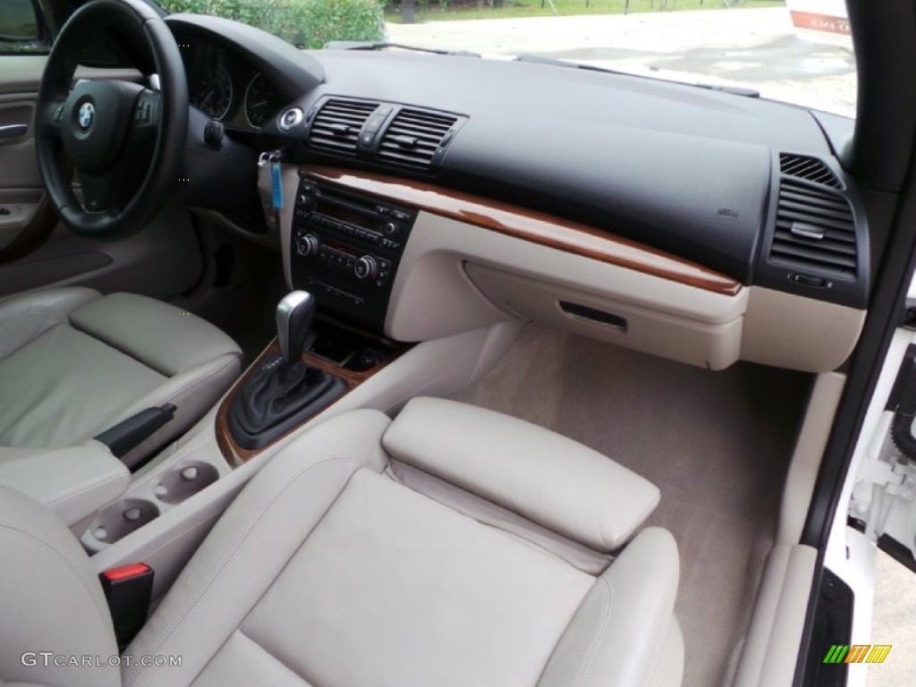 2008 1 Series 135i Convertible - Alpine White / Savanna Beige photo #28