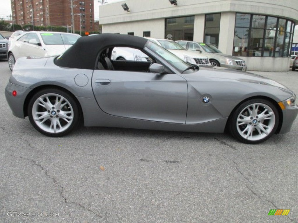 2008 Z4 3.0i Roadster - Space Grey Metallic / Black photo #6