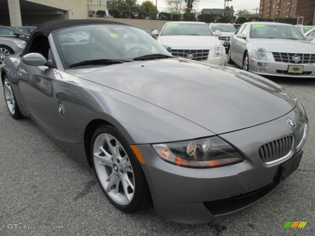 2008 Z4 3.0i Roadster - Space Grey Metallic / Black photo #7