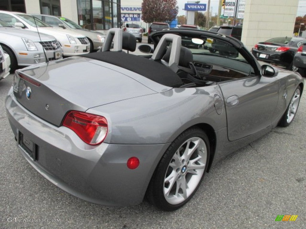 2008 Z4 3.0i Roadster - Space Grey Metallic / Black photo #10