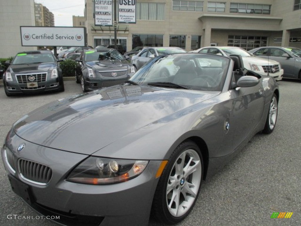 2008 Z4 3.0i Roadster - Space Grey Metallic / Black photo #36