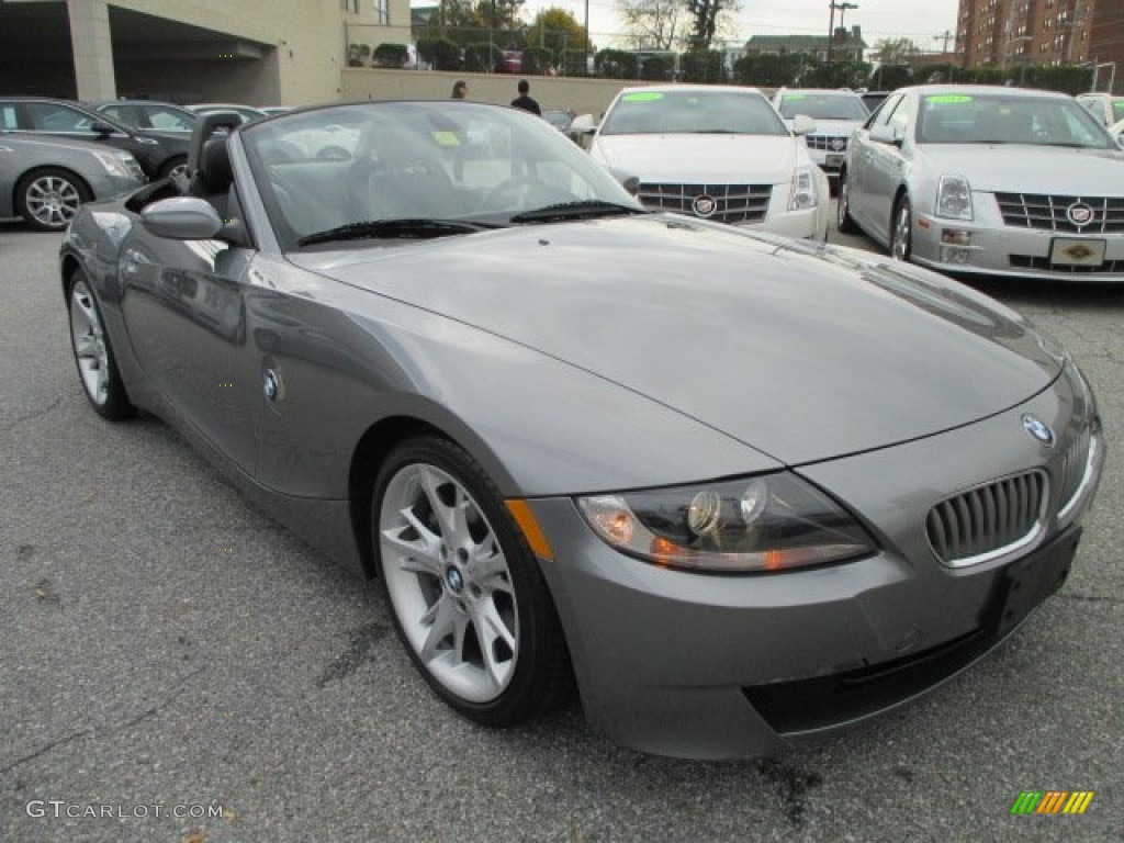 2008 Z4 3.0i Roadster - Space Grey Metallic / Black photo #37