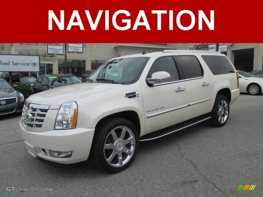 White Diamond Tricoat Cadillac Escalade