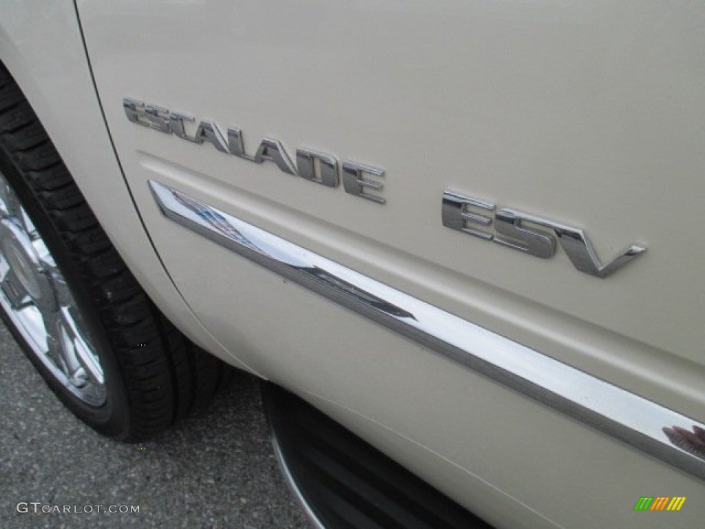 2011 Escalade ESV Luxury AWD - White Diamond Tricoat / Cashmere/Cocoa photo #57