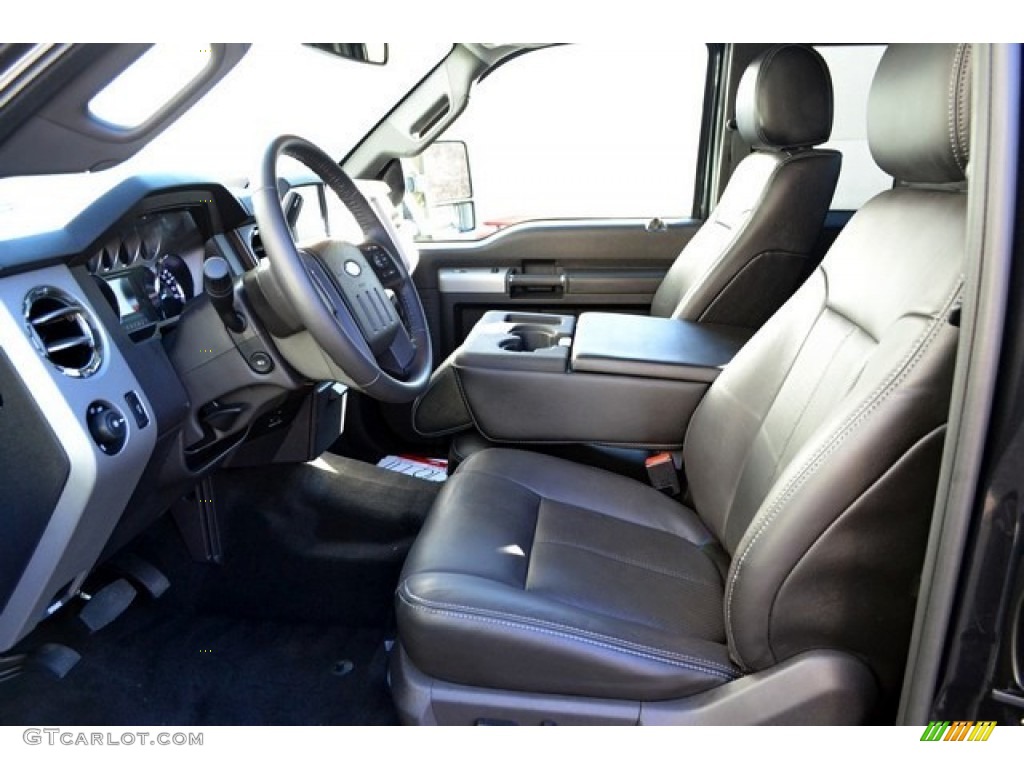 2015 F250 Super Duty Lariat Super Cab 4x4 - Tuxedo Black / Black photo #10