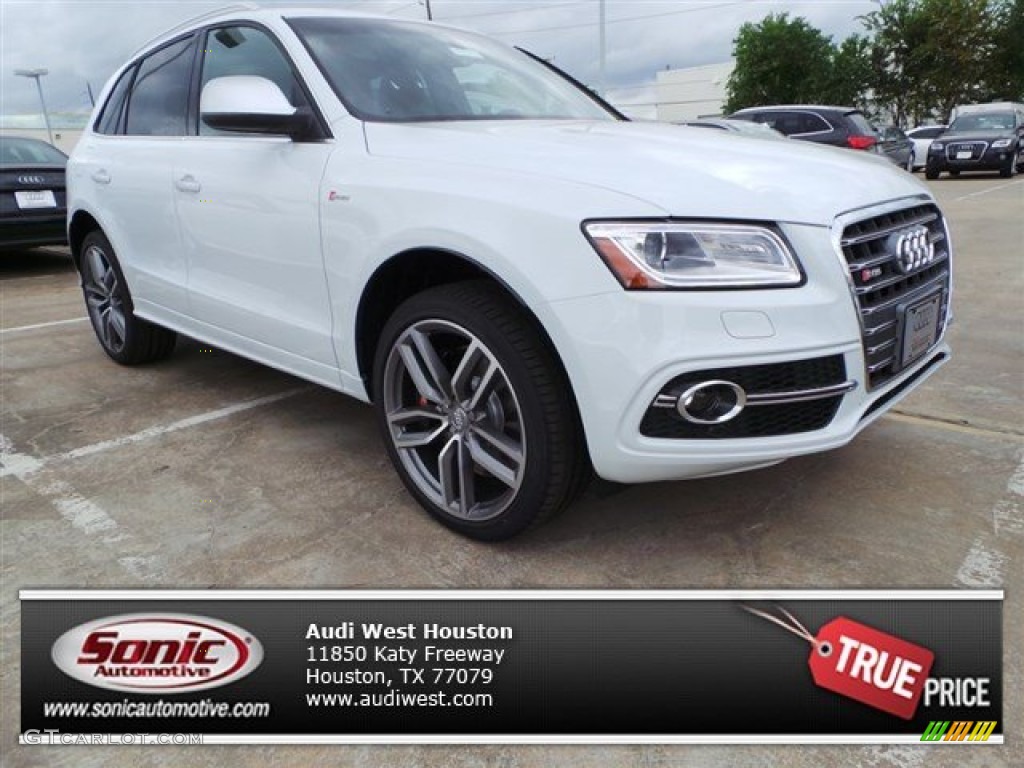 2015 SQ5 Premium Plus 3.0 TFSI quattro - Glacier White Metallic / Black photo #1