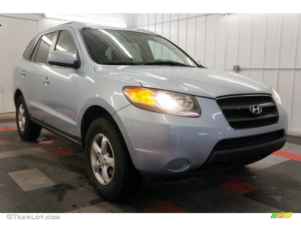 2007 Santa Fe GLS 4WD - Bright Silver / Gray photo #5