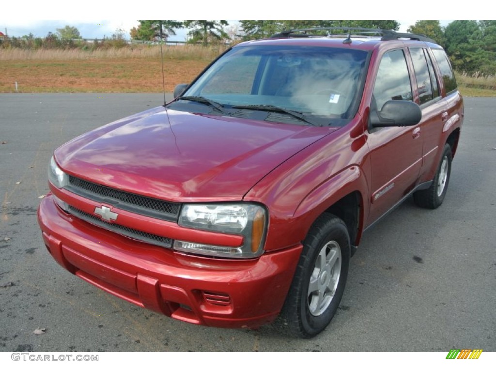 2004 TrailBlazer LS - Majestic Red Metallic / Medium Pewter photo #2