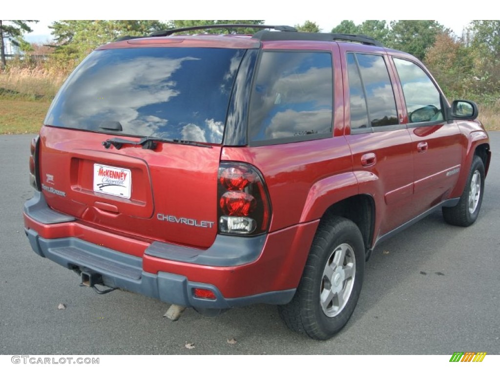 2004 TrailBlazer LS - Majestic Red Metallic / Medium Pewter photo #5
