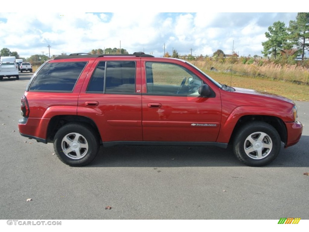 2004 TrailBlazer LS - Majestic Red Metallic / Medium Pewter photo #6