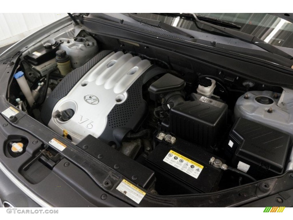 2007 Santa Fe GLS 4WD - Bright Silver / Gray photo #34