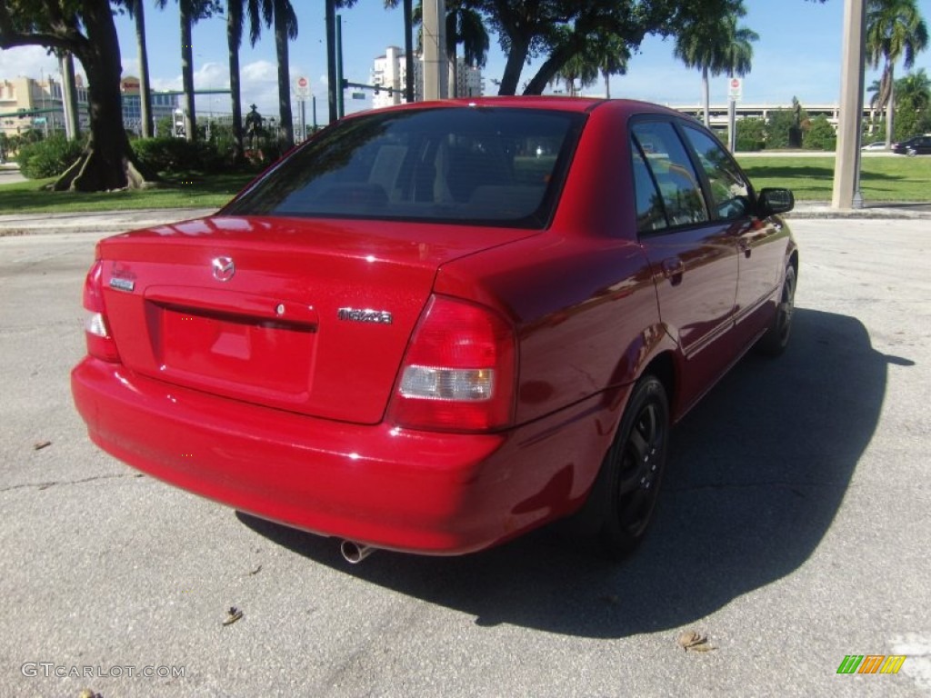 2000 Protege LX - Classic Red / Gray photo #4