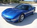 2002 Electron Blue Metallic Chevrolet Corvette Coupe  photo #3