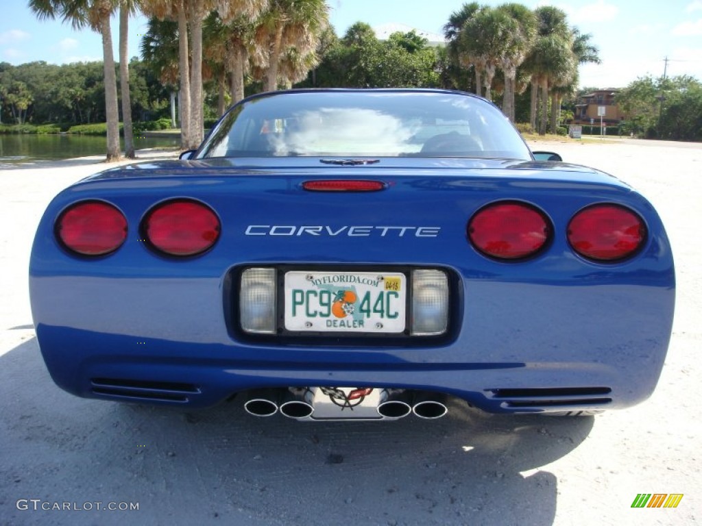 2002 Corvette Coupe - Electron Blue Metallic / Black photo #6