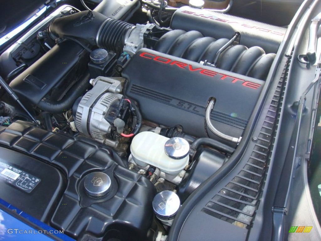 2002 Corvette Coupe - Electron Blue Metallic / Black photo #21