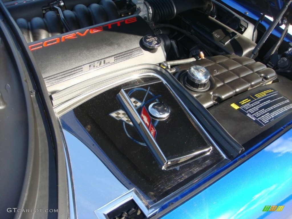 2002 Corvette Coupe - Electron Blue Metallic / Black photo #24