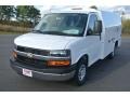 Summit White - Express Cutaway 3500 Utility Van Photo No. 2