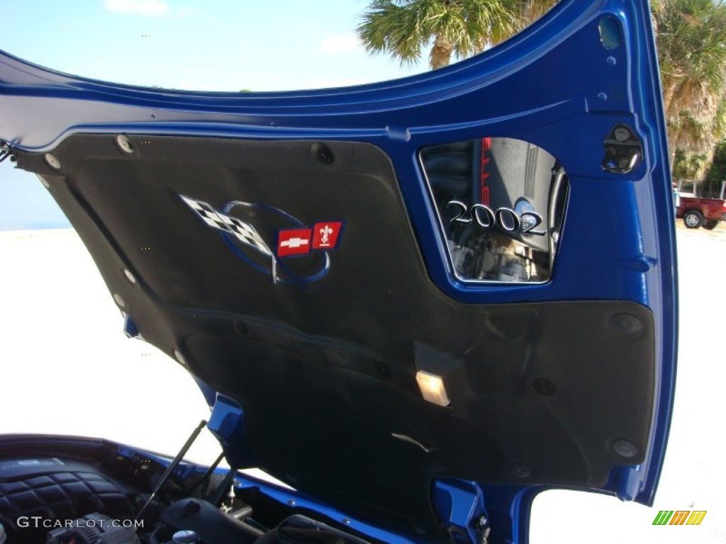 2002 Corvette Coupe - Electron Blue Metallic / Black photo #26