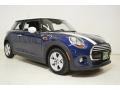 2015 Deep Blue Metallic Mini Cooper Hardtop 2 Door  photo #2