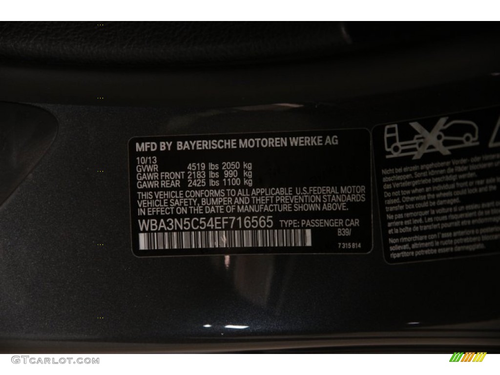 2014 4 Series Color Code B39 for Mineral Grey Metallic Photo #98929777
