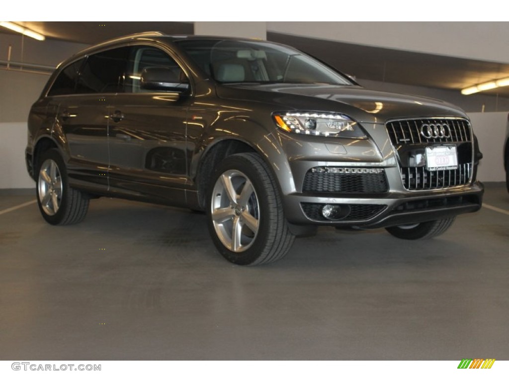 Graphite Gray Metallic 2015 Audi Q7 3.0 Prestige quattro Exterior Photo #98930904