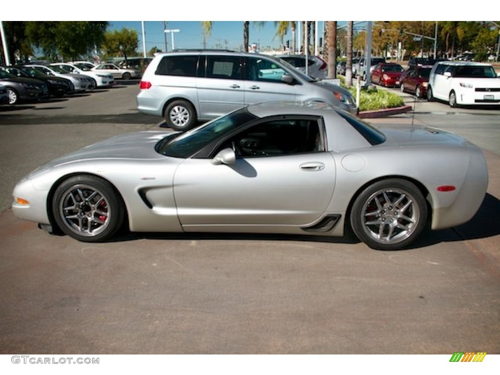 2004 Corvette Z06 - Machine Silver Metallic / Black photo #9