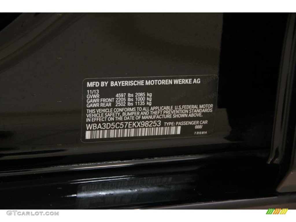 2014 3 Series 328d xDrive Sedan - Jet Black / Black photo #37