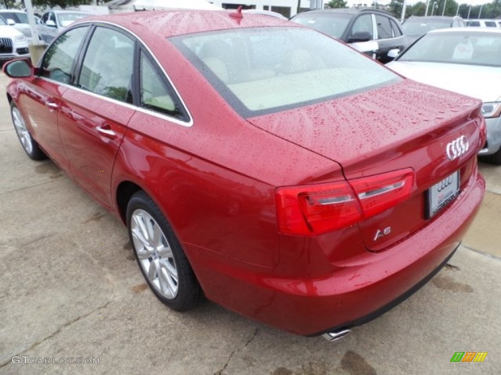 2015 A6 2.0T Premium Plus Sedan - Garnet Red Pearl / Velvet Beige photo #5