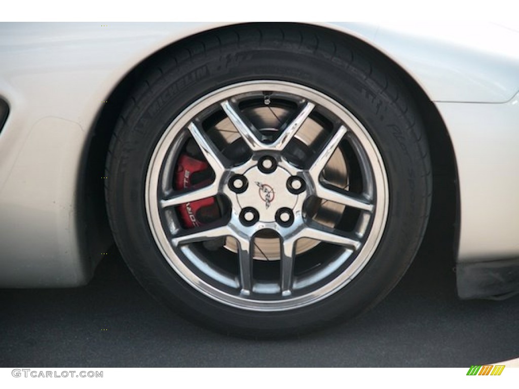 2004 Corvette Z06 - Machine Silver Metallic / Black photo #26