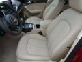 2015 Audi A6 Velvet Beige Interior Front Seat Photo
