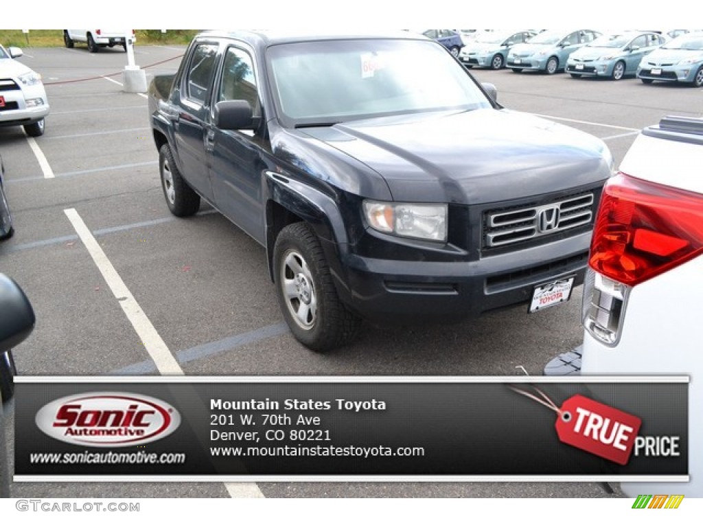 2006 Ridgeline RT - Nighthawk Black Pearl / Beige photo #1