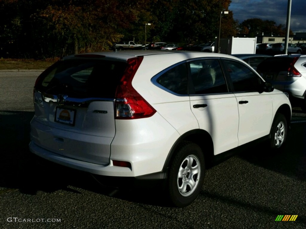 2015 CR-V LX AWD - White Diamond Pearl / Beige photo #2