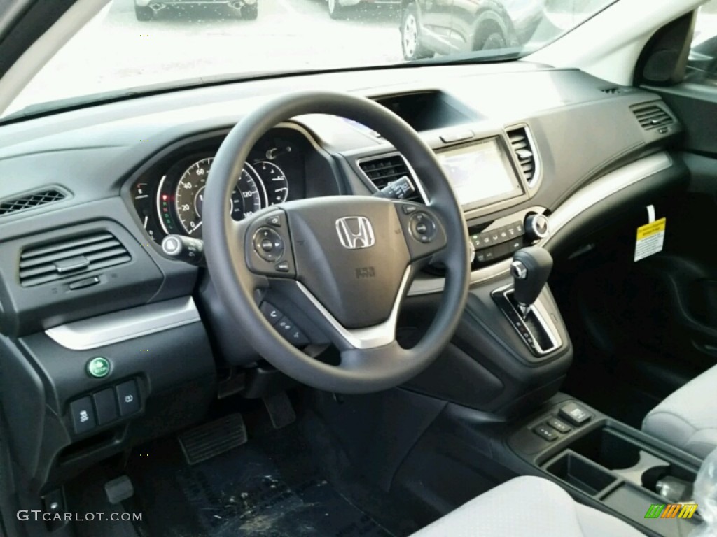 2015 CR-V EX AWD - Alabaster Silver Metallic / Gray photo #3