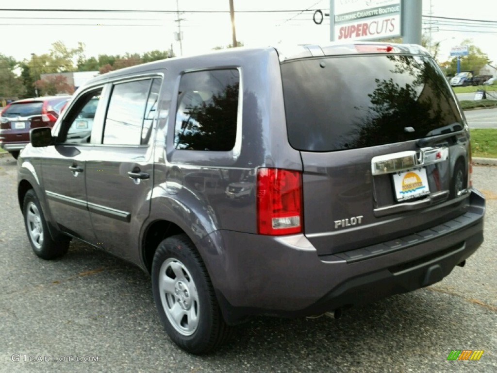 2015 Pilot LX 4WD - Modern Steel Metallic / Gray photo #2