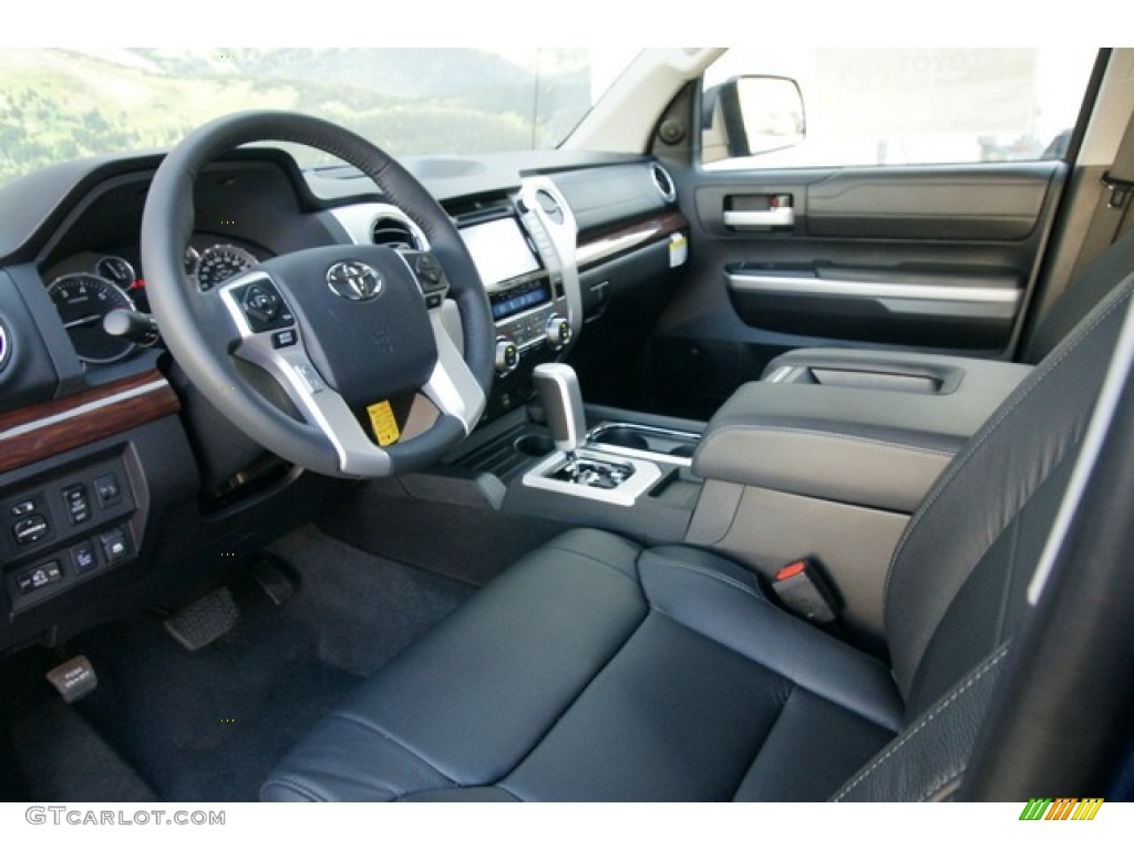 Black Interior 2015 Toyota Tundra Limited CrewMax 4x4 Photo #98937655